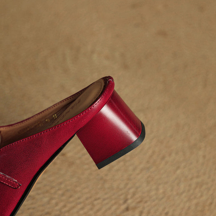 Italy | Square Toe Mary Jane Mules