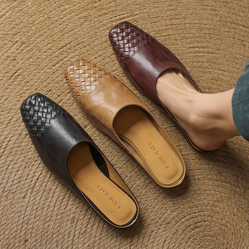 Richie | Woven Pointed Mules