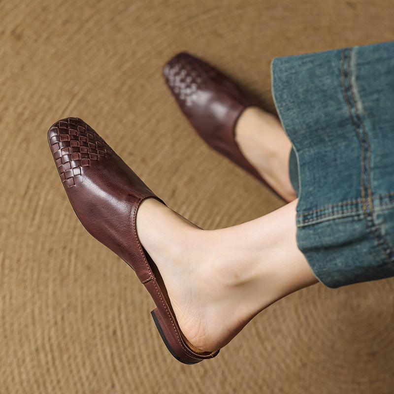 Richie | Woven Pointed Mules