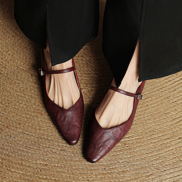 Nica | Mary Jane Pointed Mules