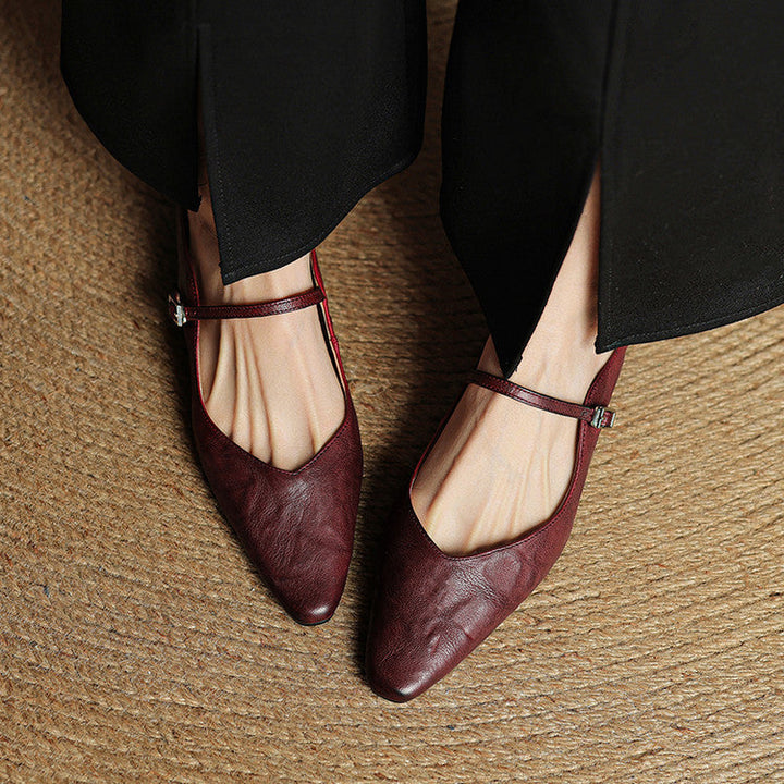 Nica | Mary Jane Pointed Mules