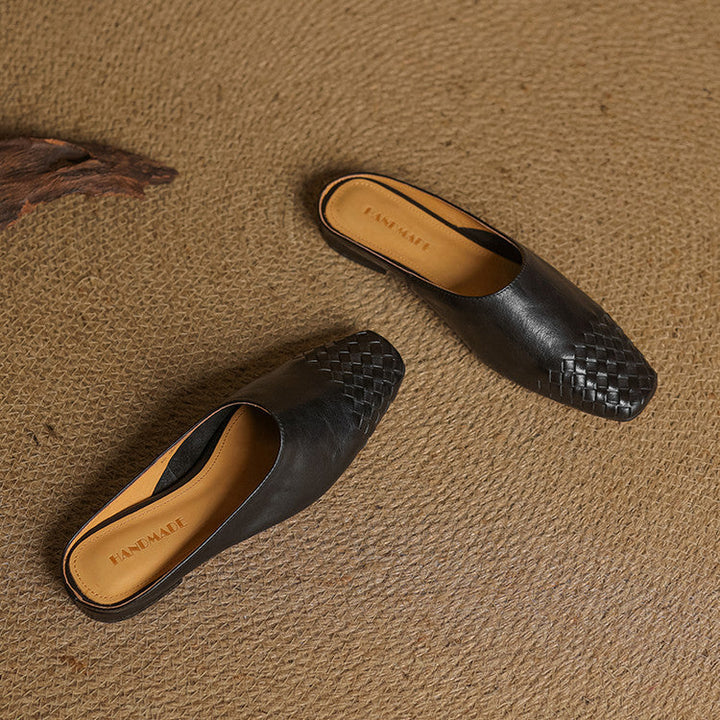 Richie | Woven Pointed Mules