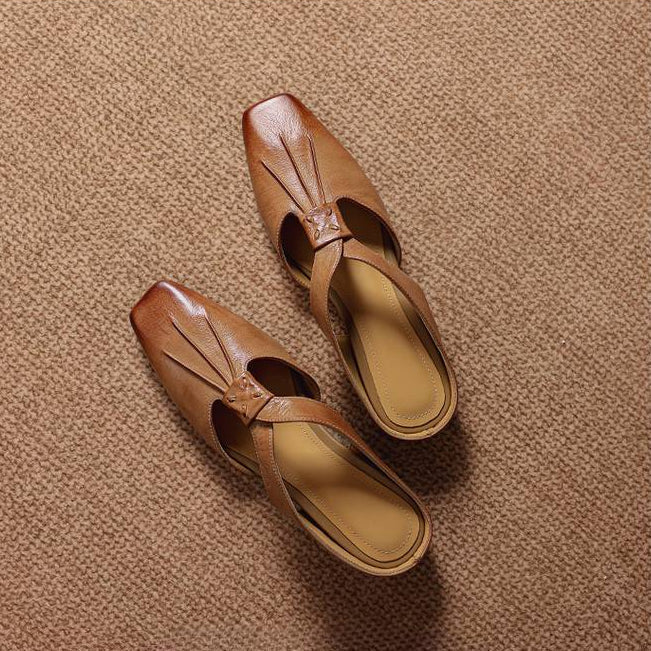 Anja | Mules with Bow and Closed Toe