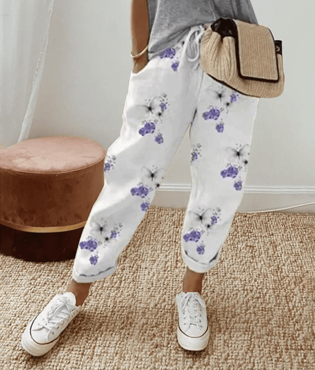 Alison – Relaxed Print Trousers