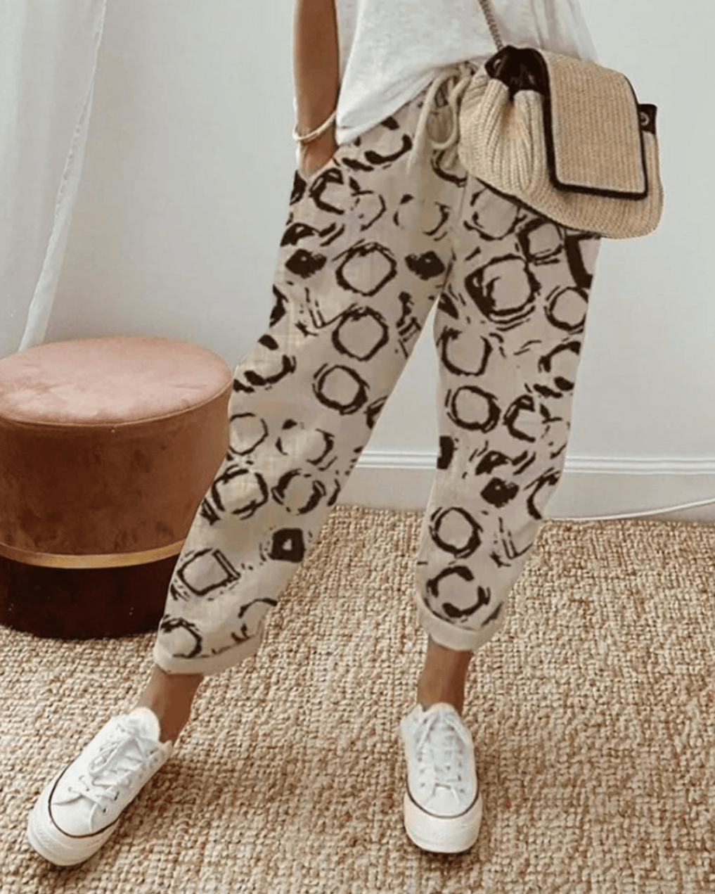 Alison – Relaxed Print Trousers