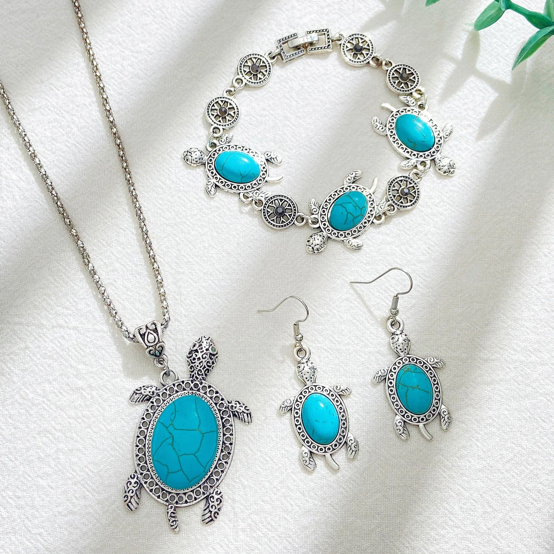 Turquoise Tortoise Jewellery Set