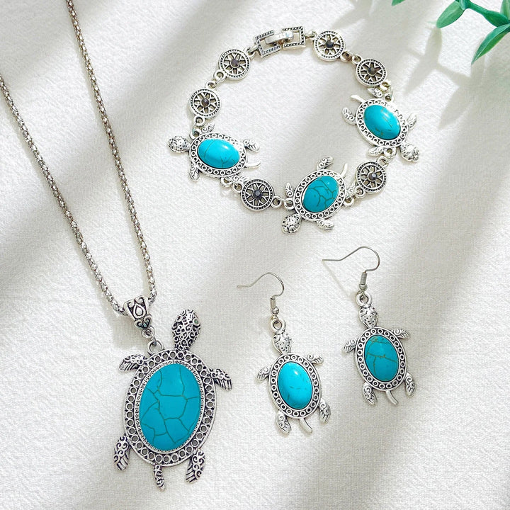 Turquoise Tortoise Jewellery Set