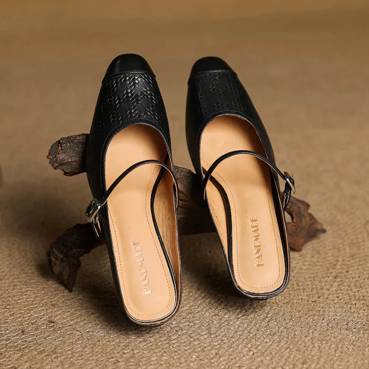 Liana | Mary Jane Mules with Heel