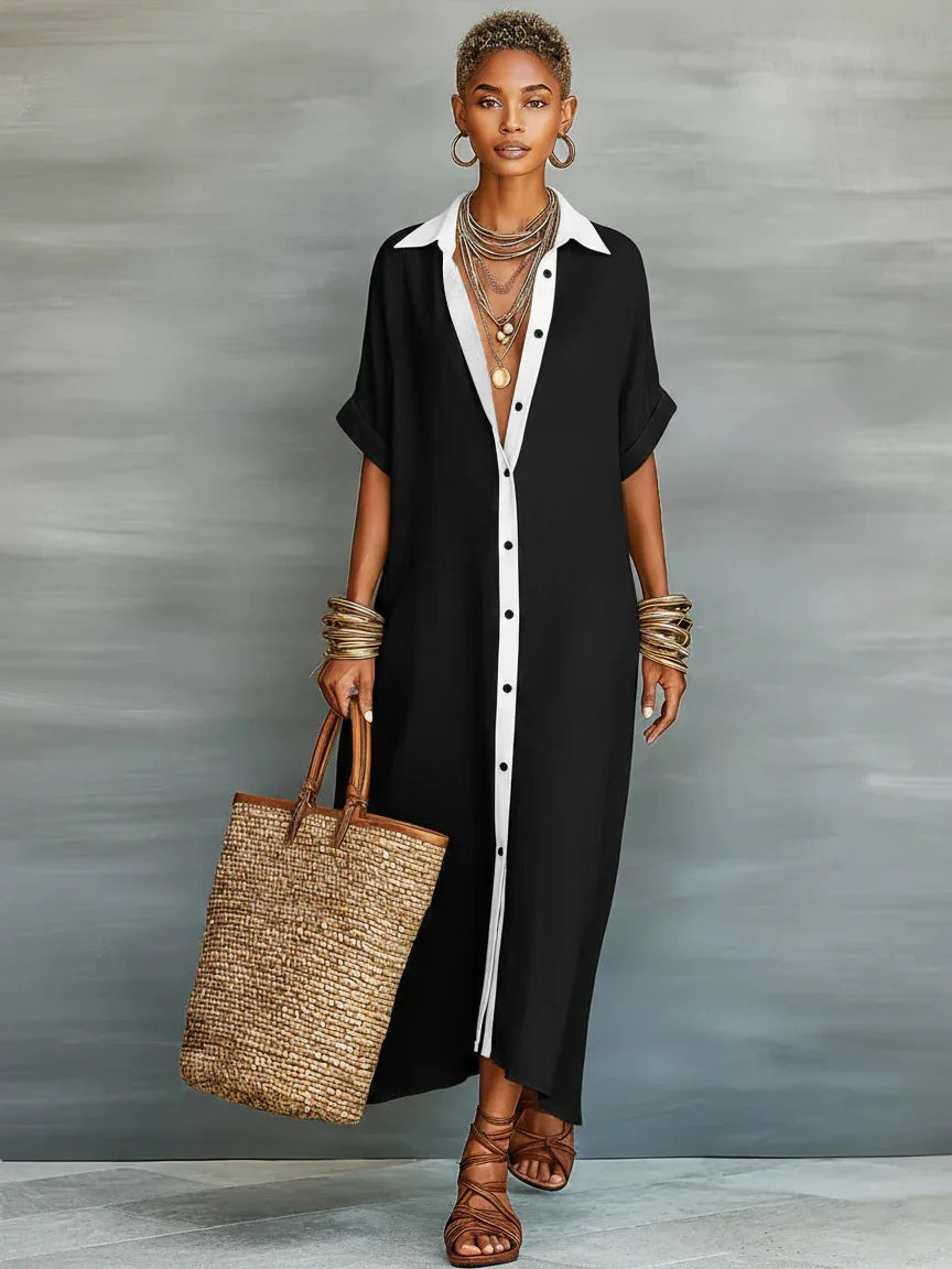 Wren | Patchwork Shirt Dress