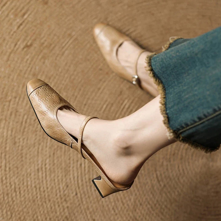 Liana | Mary Jane Mules with Heel