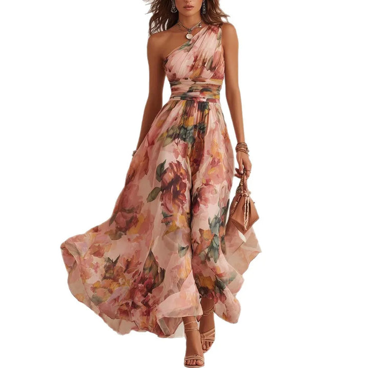 Aurelia | One-Shoulder Floral Maxi Dress