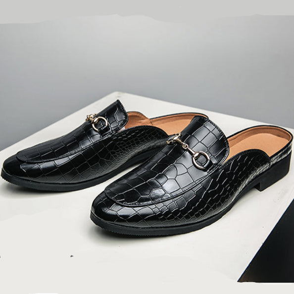 Marianna | Mules Moccasin Crocodile Effect