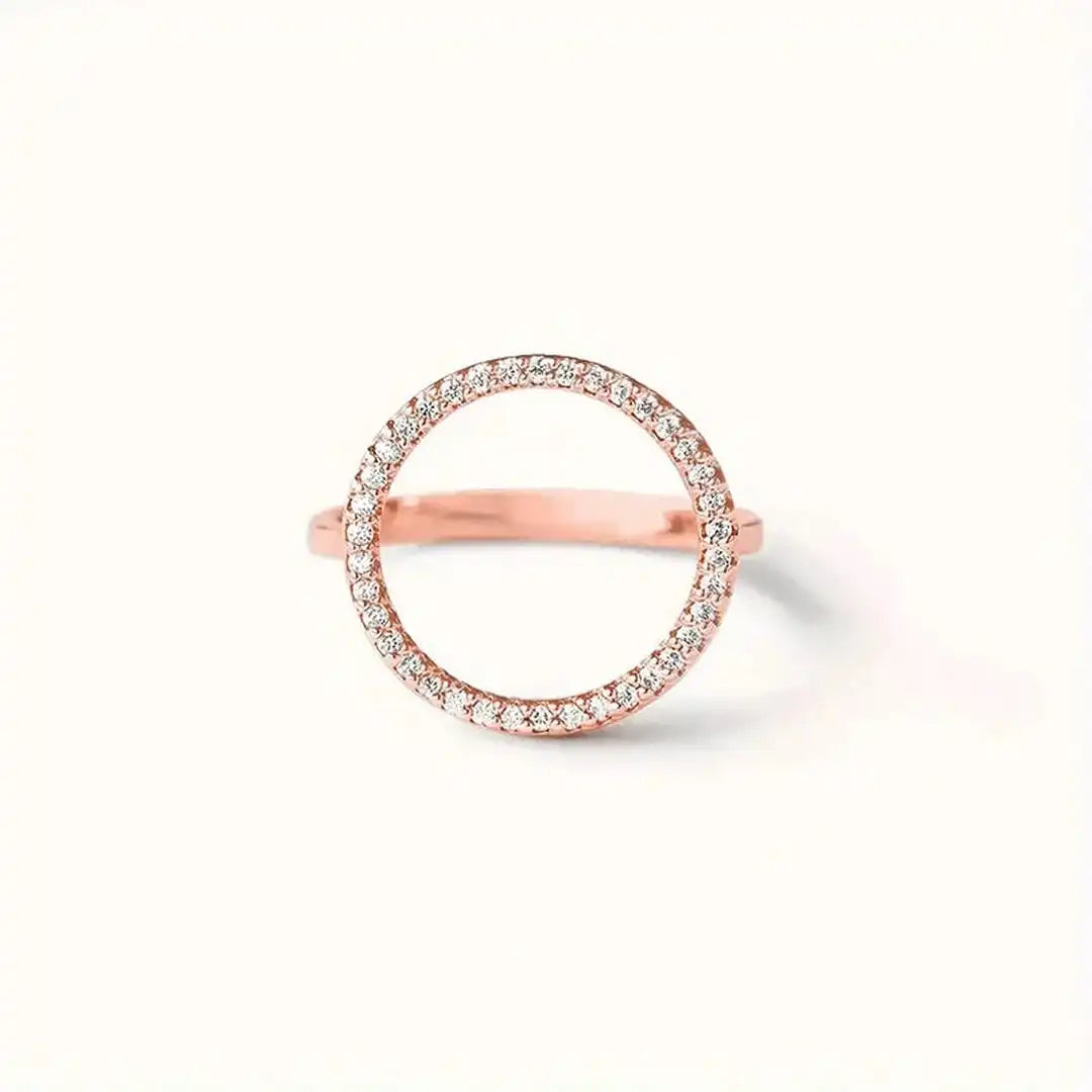 Round Cubic Zirconia Ring