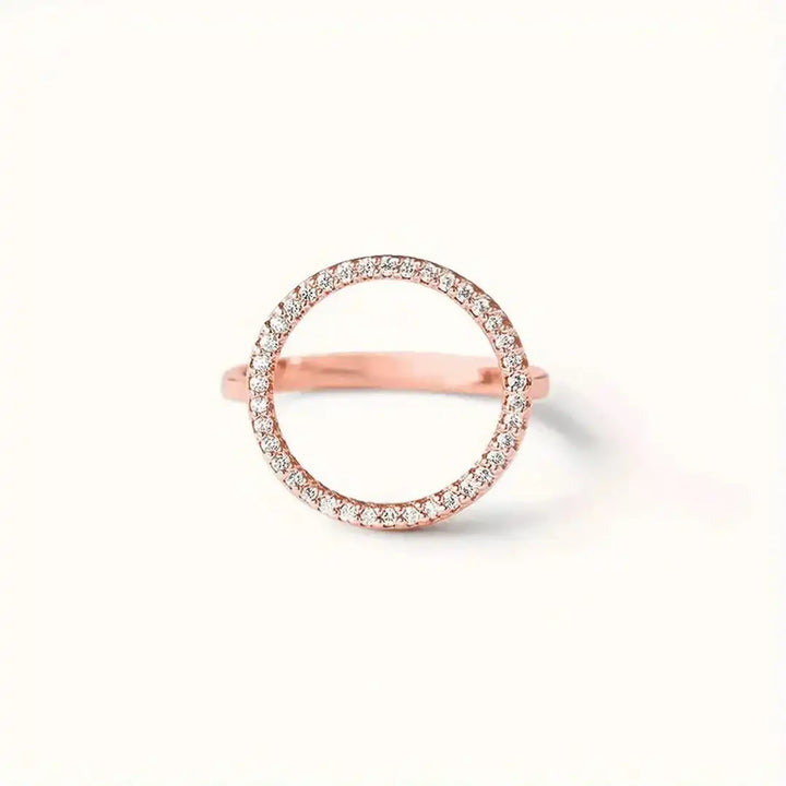 Round Cubic Zirconia Ring
