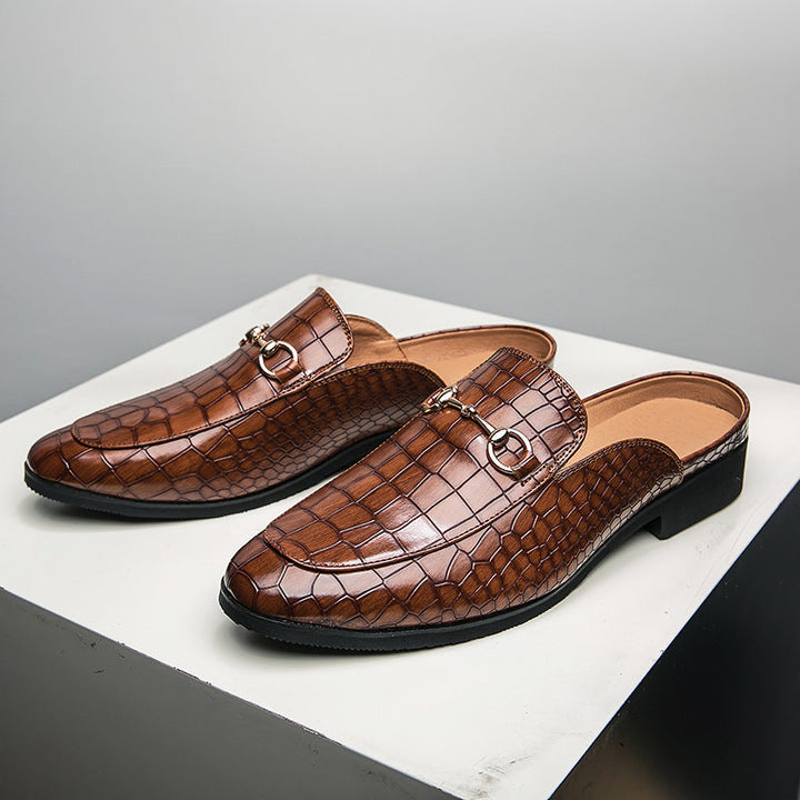 Marianna | Mules Moccasin Crocodile Effect