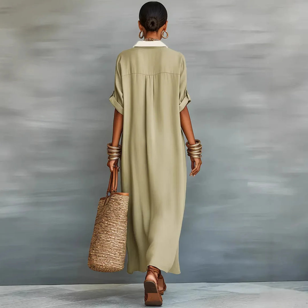 Wren | Patchwork Shirt Dress