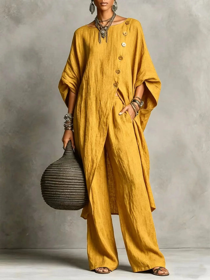 Romy | Two-Piece Tunic and Wide Trousers Set