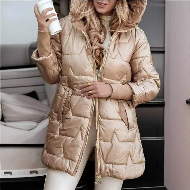 Anastasia | Hooded Long Puffer Winter Coat
