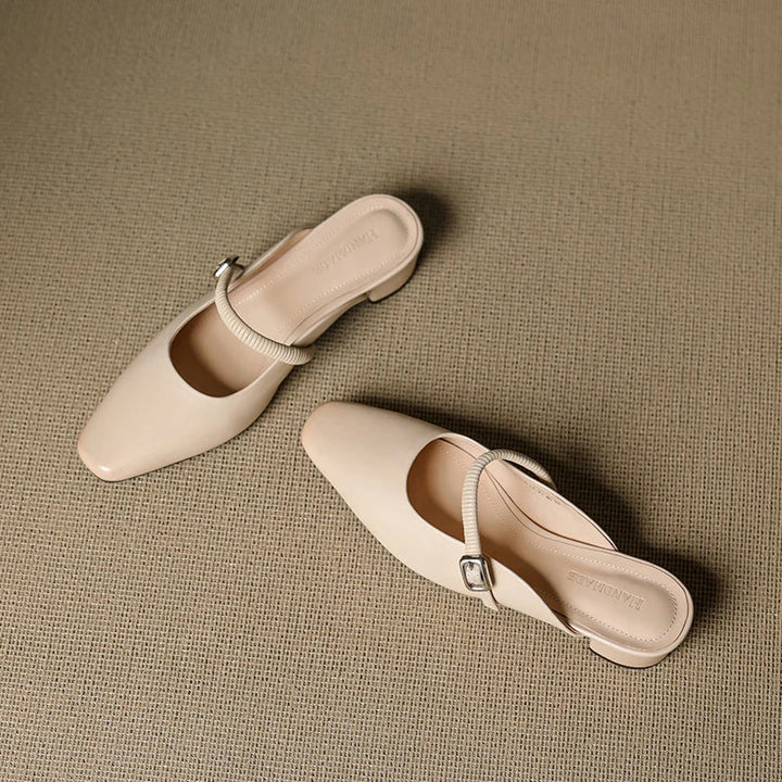 Lisa | Square Toe Mary Jane Mules