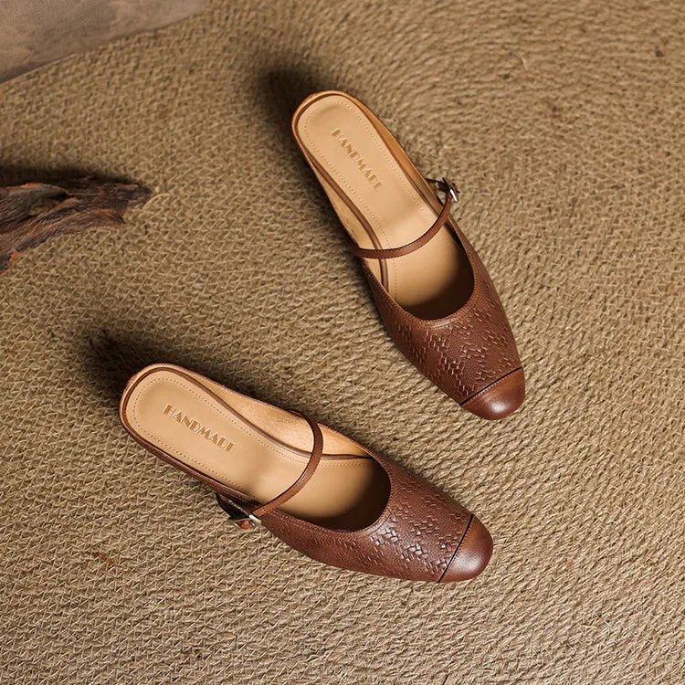 Liana | Mary Jane Mules with Heel