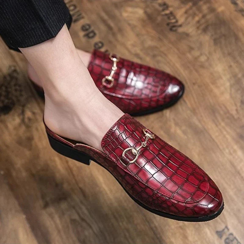 Marianna | Mules Moccasin Crocodile Effect