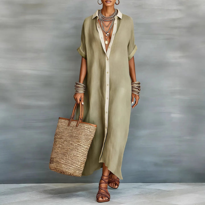 Wren | Patchwork Shirt Dress
