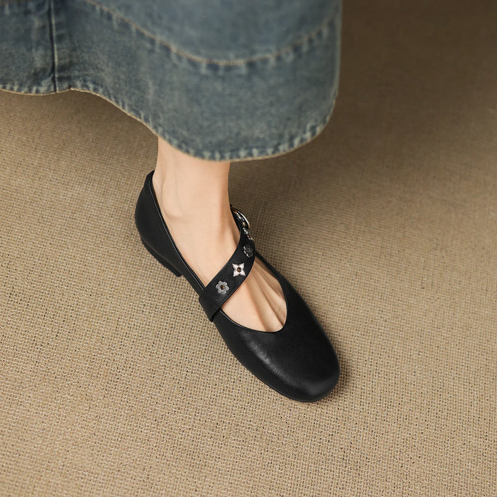 Kylen | Mary Jane Ballerinas with Studs