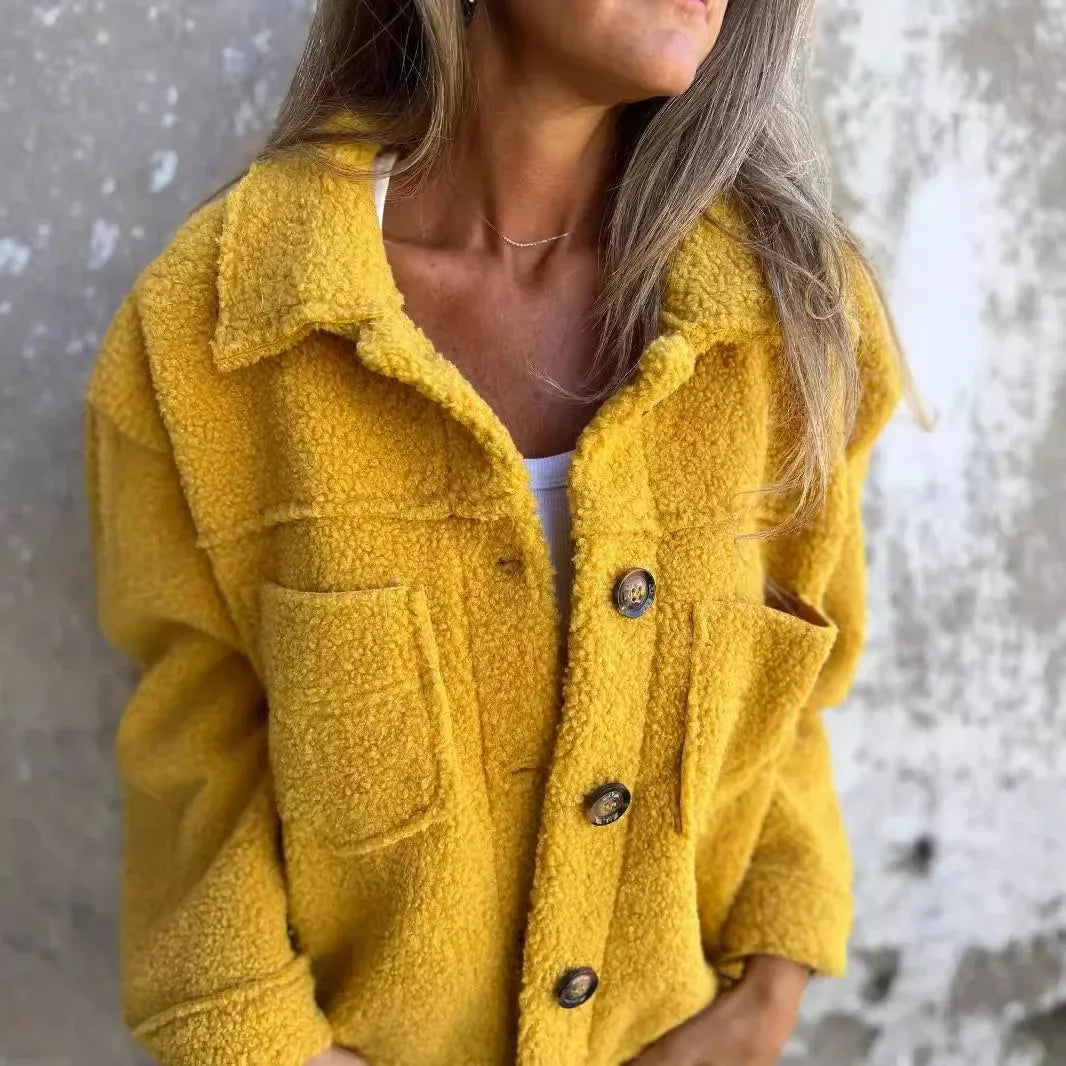 Cosette | Fluffy Fleece Collar Jacket