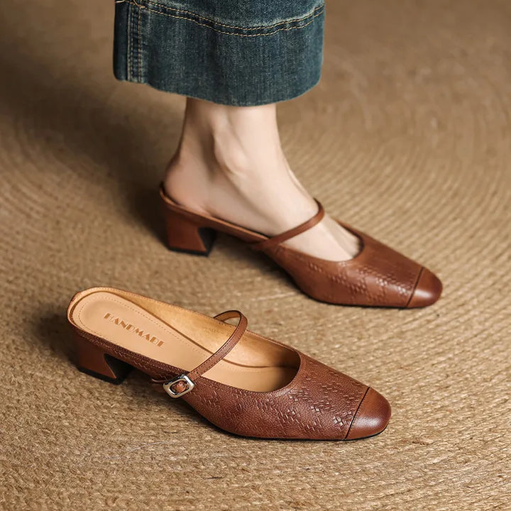 Liana | Mary Jane Mules with Heel