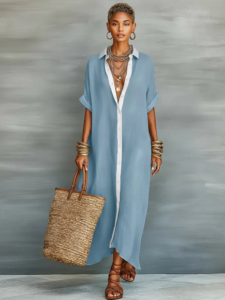 Wren | Patchwork Shirt Dress