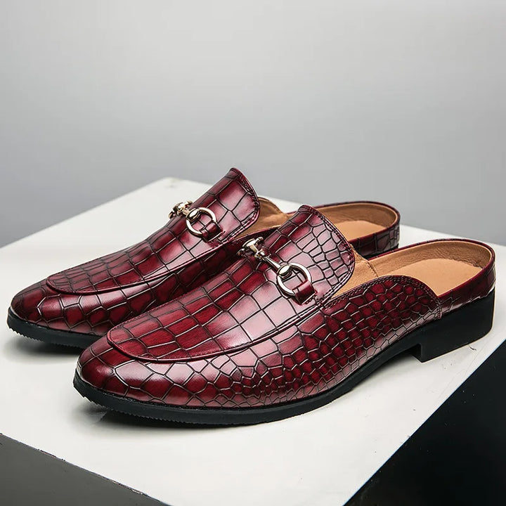 Marianna | Mules Moccasin Crocodile Effect