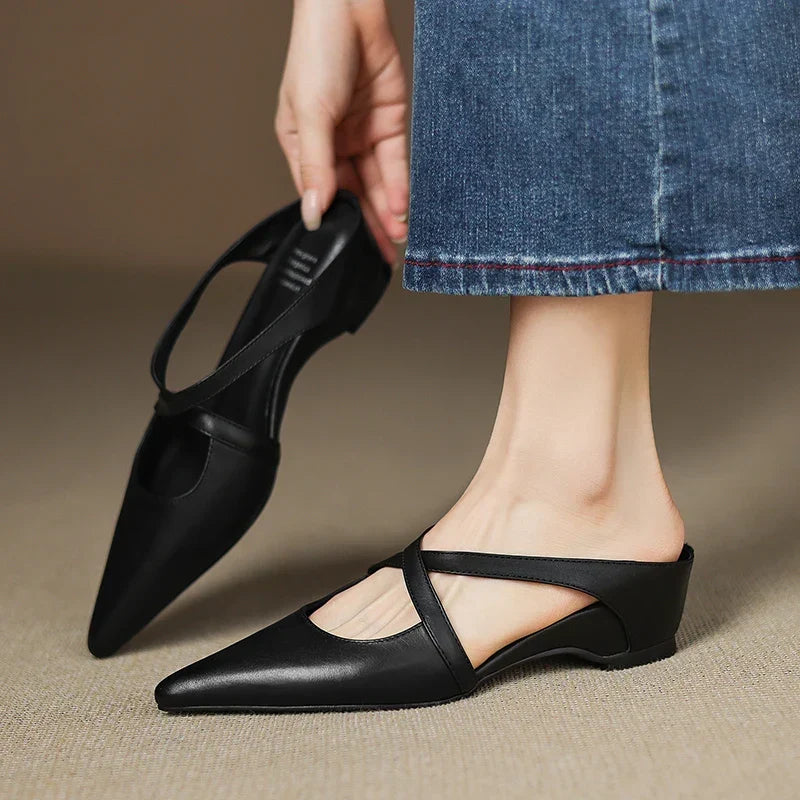 Aluna | Faux Leather Mules
