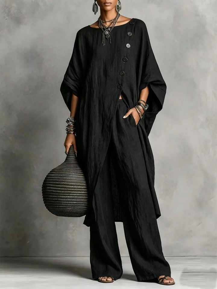 Romy | Two-Piece Tunic and Wide Trousers Set