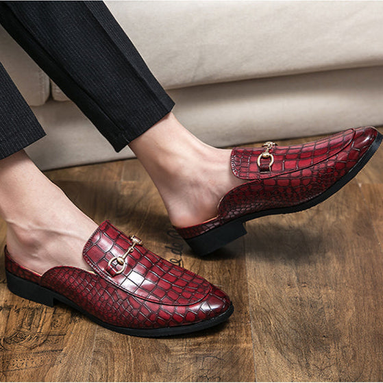 Marianna | Mules Moccasin Crocodile Effect