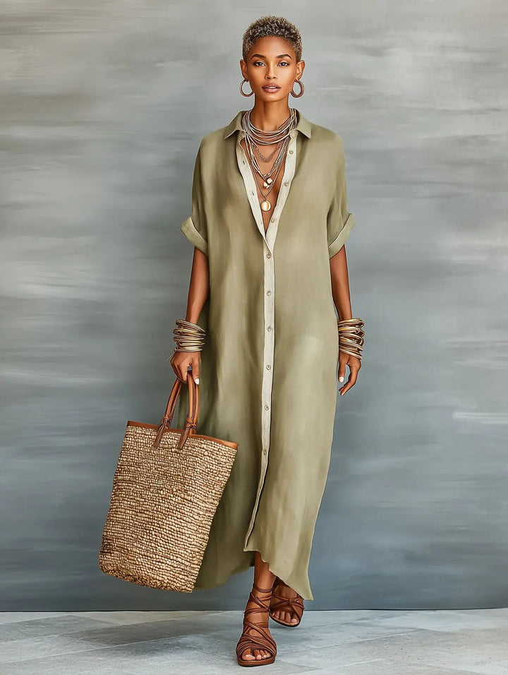 Wren | Patchwork Shirt Dress