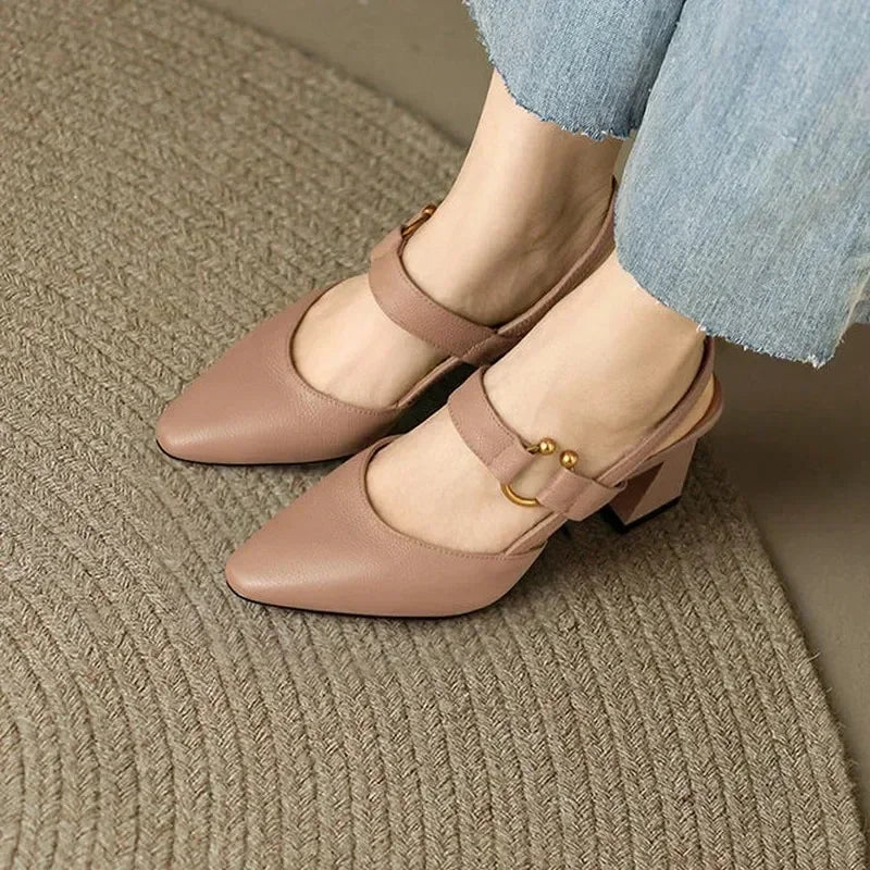Thea | Mary Jane Block Heel Shoes