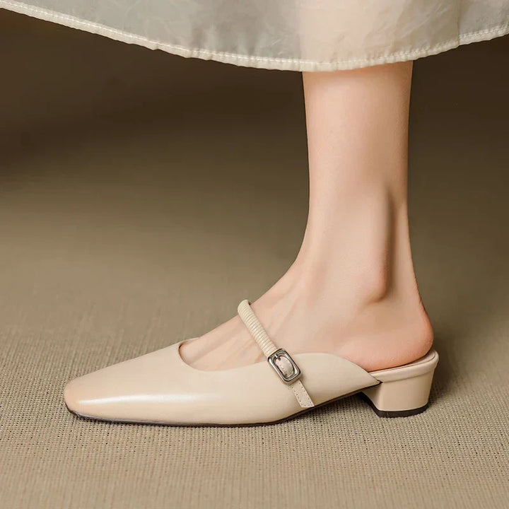 Lisa | Square Toe Mary Jane Mules