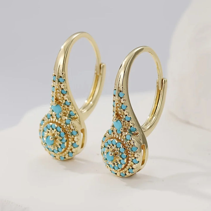 Aurelia | Turquoise Flower Earrings