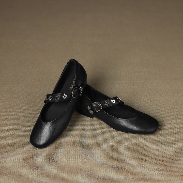 Kylen | Mary Jane Ballerinas with Studs