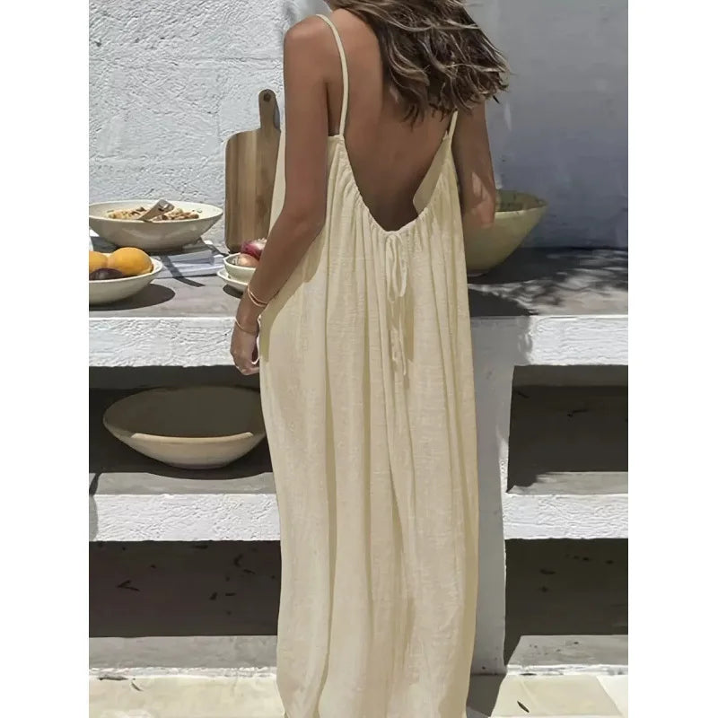 Talia | Backless Maxi Dress