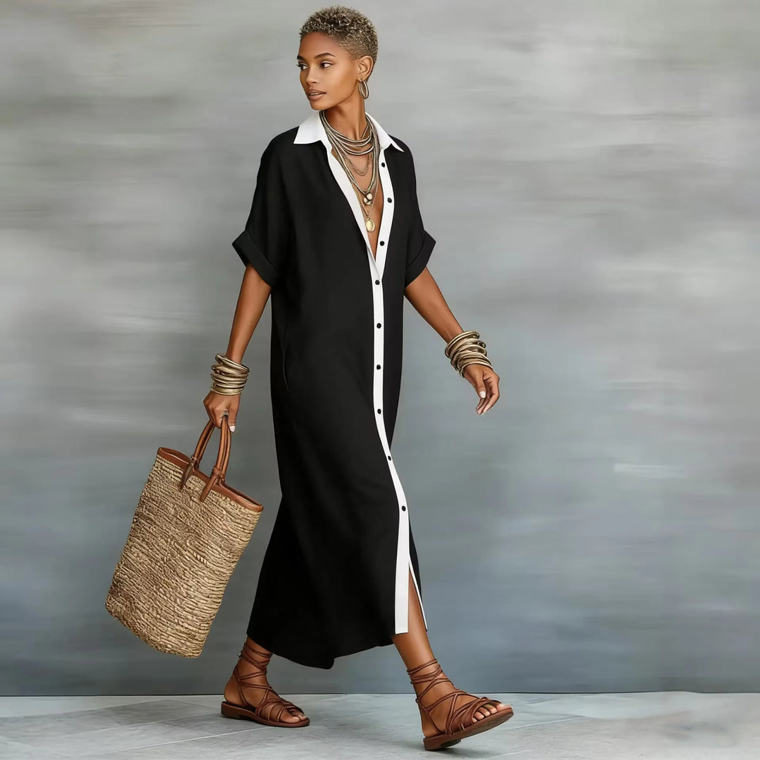 Wren | Patchwork Shirt Dress