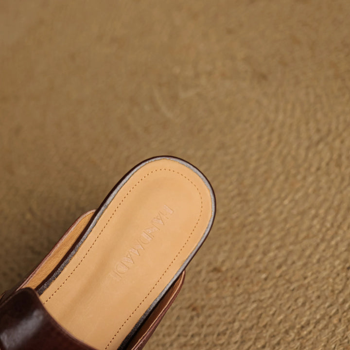Mariagrazia | Mule Loafers with Buckle
