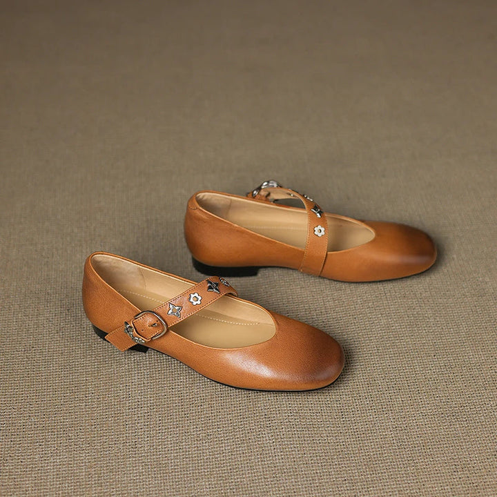Kylen | Mary Jane Ballerinas with Studs