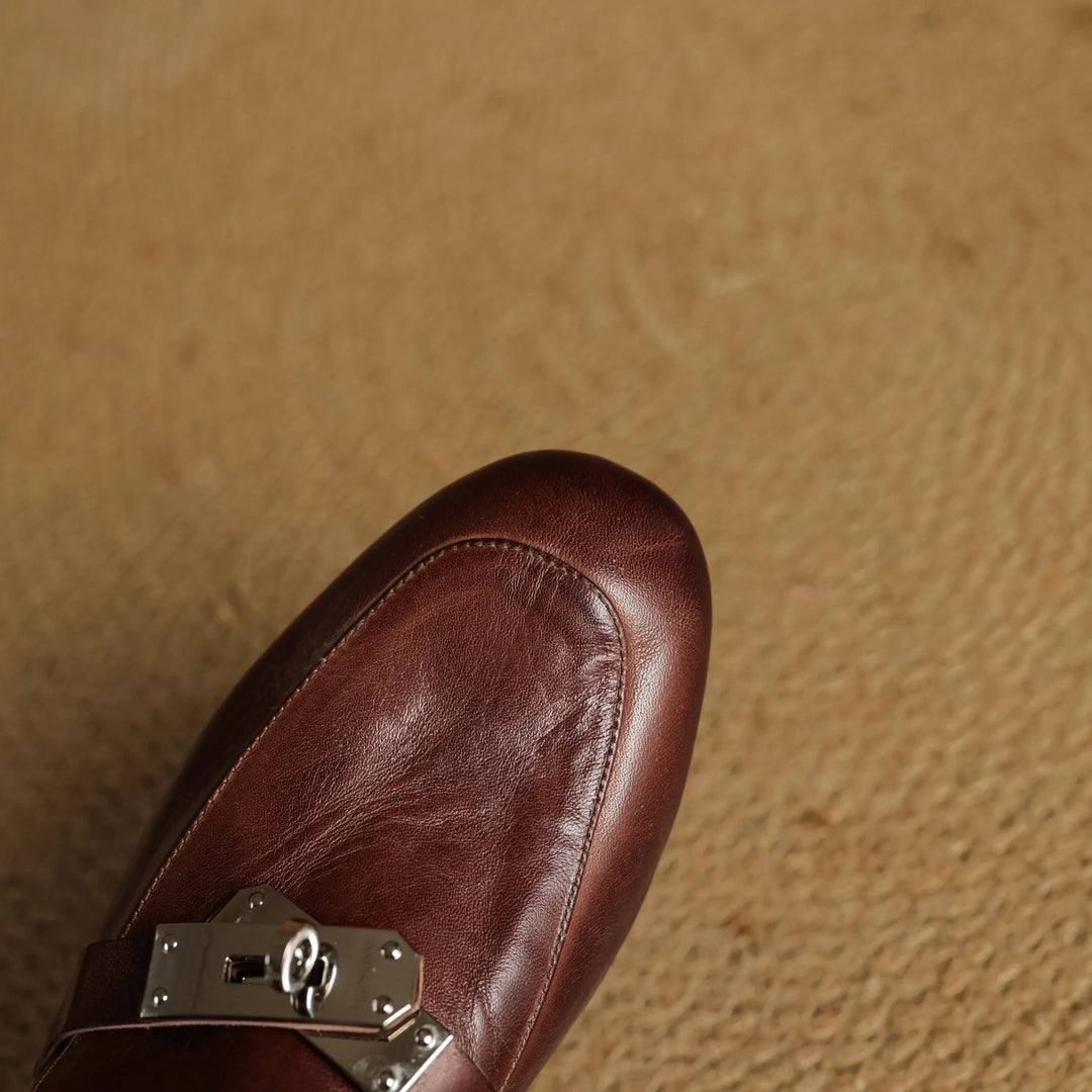 Mariagrazia | Mule Loafers with Buckle