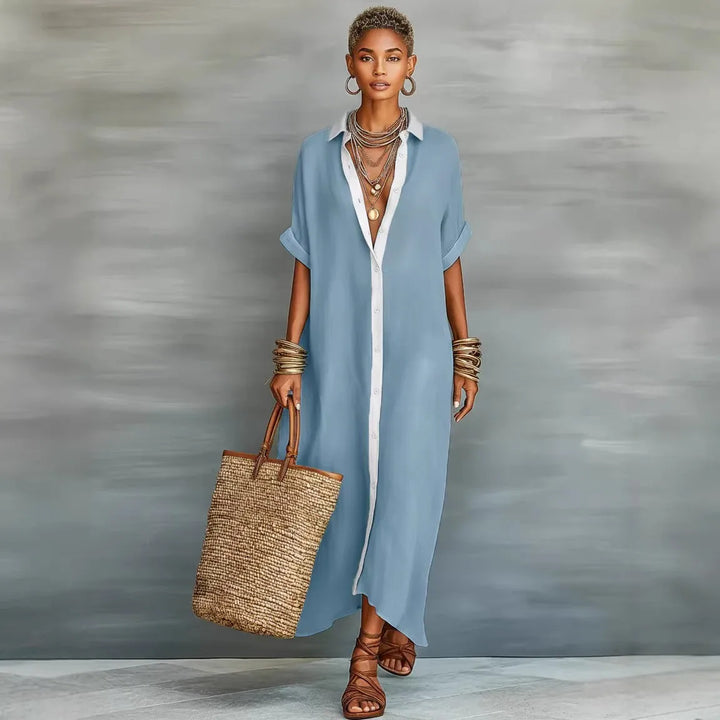Wren | Patchwork Shirt Dress