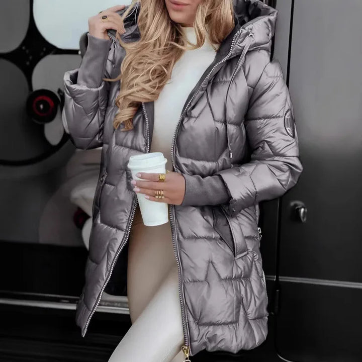 Anastasia | Hooded Long Puffer Winter Coat