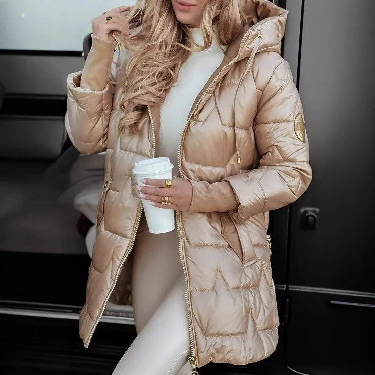 Anastasia | Hooded Long Puffer Winter Coat