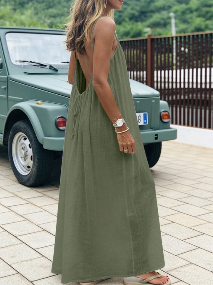 Talia | Backless Maxi Dress