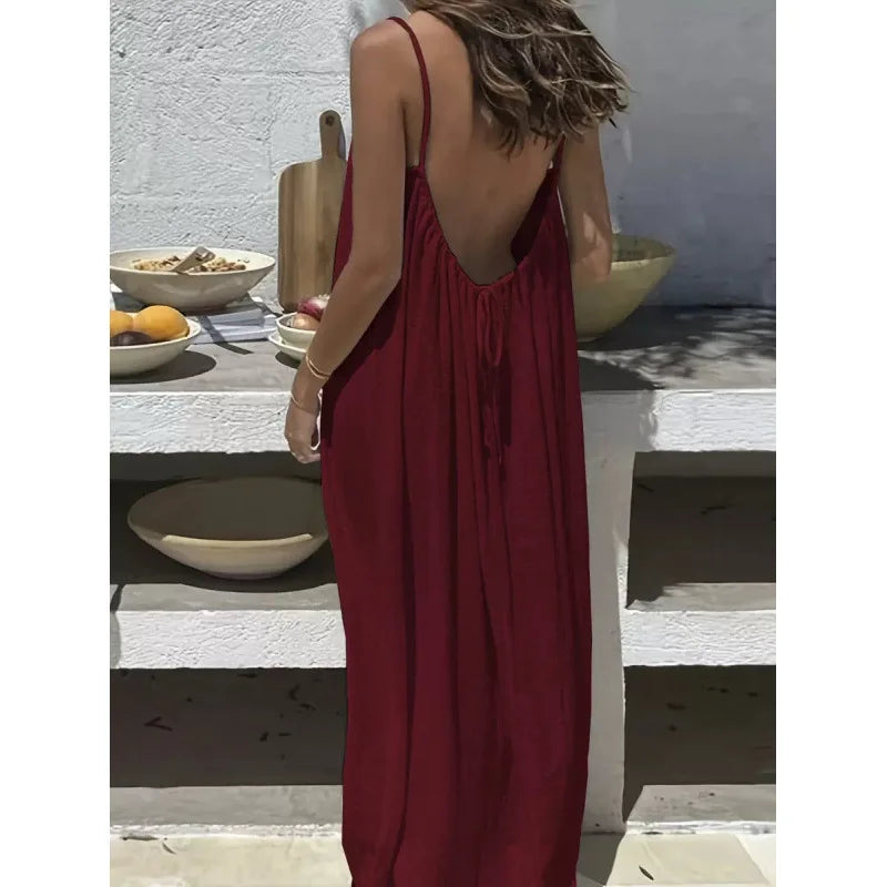 Talia | Backless Maxi Dress
