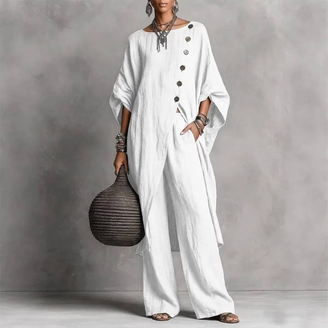 Romy | Two-Piece Tunic and Wide Trousers Set